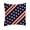 Independence Day-D, variant on Independence Day Decorative Linen Throw Blanket with Flag and Text, for Couch, Living Room, Bedroom, 17.72 x 17.72 Inch Linen Blanket, Patriotic Decorative Throw for Independence Day