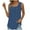 Blue, variant on Lindreshi Tank Tops for Women Plus Size Fashion Women's Summer Square-Neck Sleeveless Solid Casual Tank Top Blouse