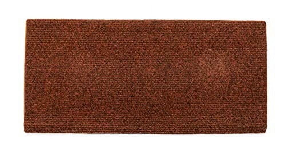 (2 pack) Camco 42921 Wrap Around RV Step Rug, 18'' Wide - Protects Your RV From Unwanted Tracked In Dirt, Works on Electrical Manual RV Steps (Brown)