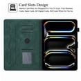 thumbnail image 3 of Artyond 2024 iPad Pro 11 Inch Case M4 5th Generation, Premium PU Leather with Auto Sleep/Wake Card Slots Multi-angle Viewing Stand Case for iPad Pro 11 Inch M4 (5th Generation) 2024 Release, Green, 3 of 7