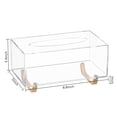 thumbnail image 3 of Funda para Caja de Pañuelos HBlife de Acrílico Transparente con Patas Doradas, 3 of 7