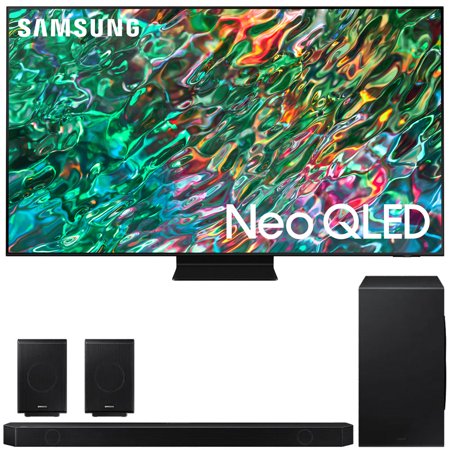 Samsung QN75QN90BA 75 inch Class Neo QLED 4K TV (2022) Bundle with HW-Q990B Soundbar