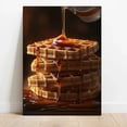 thumbnail image 4 of Póster de waffles, pollo frito y maíz para sala de estar, cocina, lienzo, pintura, arte, decoración del hogar, decoración de pared, imagen, carteles, mural, 4 of 5