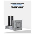 thumbnail image 2 of Disco Duro SSD NVMe/NVMe M.2 de Doble Bahía, Estación Acoplamiento RAID10, Clonación Sin Conexión, Duplicador SSD M.2, Matriz de Refrigeración con Ventilador, Enchufe de EE. UU., 2 of 9