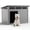 Gray, variant on Joxxoaa Large Dog House Outdoor for Indoor with Weatherproof & Removable Roof,Fits Small to Large (Black)