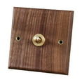 thumbnail image 1 of simhoa Wooden Lighting Switch Plate Premium Outlet Panel for Hotel Kitchen Room Single Lever, 1 of 8