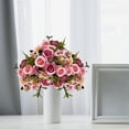 thumbnail image 5 of Artificial Fall Flowers Bouquet, Fake Rose Arrangement Autumn Table Centerpiece for Wedding, Home and Office, 5 of 6