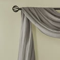 thumbnail image 4 of Madison Park Harper Solid Crushed Scarf Sheer in Grey, 42"x144", 4 of 6