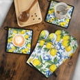 thumbnail image 5 of Lemon Kitchen Oven Mitt and Pot Holder Sets 4 Pcs for Baking, Cooking and Grilling, Heat Resistant Up To 392 °F, 5 of 7