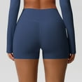 thumbnail image 5 of Ovticza Workout Biker Shorts Women - 3"/5"/8" High Waisted Tummy Control Spandex Booty Volleyball Shorts for Yoga Dance Navy M, 5 of 8