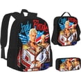 thumbnail image 2 of Cody Rhodes Backpack 3 Pieces Set With Lunch Box And Pencil Case Combination for Work/Sport/Picnic Beautiful Laptop Backpack Travel Daypack Stationery Bag, 2 of 8