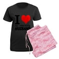 thumbnail image 5 of CafePress - I Heart My Amazing Husband Pajamas - Women's Short Sleeve Print T-Shirt and Pants Dark Cotton Pajama Set, 5 of 7