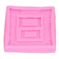 thumbnail image 1 of Moule en Silicone Rétro Cadre Photo Outil de Décoration de Gâteau Fondant Moule en Argile Chocolat Rose, 1 of 14