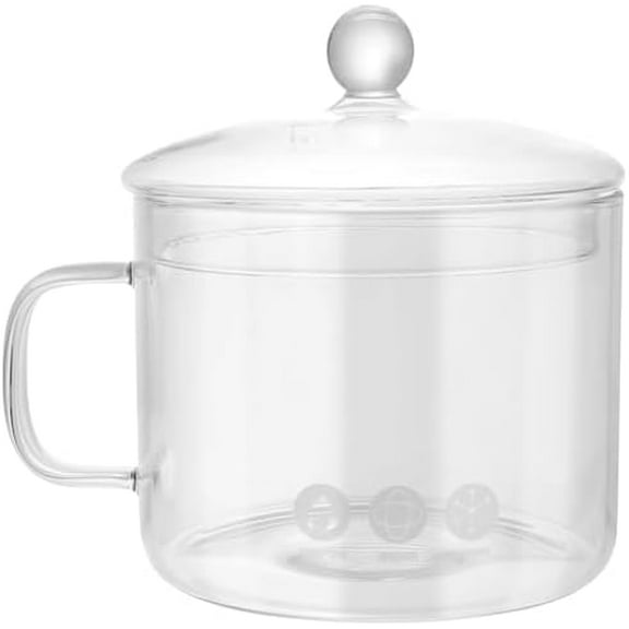 1.5L/50oz Simmer Pot for Stove Potpourri Heat Resistant Glass Pots for Cooking on Stove with Lids and Handles for Pasta Noodle, Soup, Milk, Baby Food$$Home Decor, Kitchen, & Other