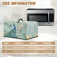 thumbnail image 5 of TSOVTHRID Peacock Flower Butterfly Green Print Microwave Oven Dust Cover, Stain-Resistant Kitchen Electrical Appliance Cover Countertop Ovens Decorations, 18.25"W x 14.5"D x 11"H, S, 5 of 7