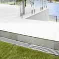 thumbnail image 4 of Lauxes 84-Inch Linear Storm Water Drain-Next Gen Stormwater Outdoor Linear Drain-Aluminum Rectangle Drain-Customizable Garage, Terrace, Pool Drain in Silk Silver, 4 of 5