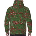 thumbnail image 7 of Lsque Red Snake Pattern Casual Men's Hoodie,Hooded Sweatshirt with Kangaroo Pocket,Pullover Hoodie-Large, 7 of 7