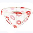 thumbnail image 2 of Valentine's Day Gifts for Him Meitianfacai Men's Underwear Red Lip Briefs Lovers Empty Cool And Comfortable Butt Gauze Empty Underwear Man Mens Underwear White, 2 of 5