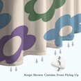 thumbnail image 6 of Colorful Daisy Flower Silhouette Pattern Shower Curtain 36"x72" ,Bathroom Decorative Shower Curtains Set with 12 Hooks,Modern Waterproof Washable Shower Curtain, 6 of 6