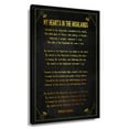 thumbnail image 1 of My Heart's In The Highlands Poem Wall Decor Robert Burns Quote Wall Art Poetry Poster Kitchen Prints Canva Picture Gifts Artwork for Home Printed Canvas Framed 20x30 in, 1 of 5