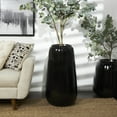 thumbnail image 2 of DecMode 30" Black Resin Vase, 2 of 7