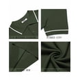 thumbnail image 4 of COOFANDY Men Knit Polo T Shirts Vintage Short Sleeve Crochet Polo Shirts Casual Summer Workout Sweaters, 4 of 9