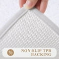thumbnail image 2 of Findosom 3pcs Bathroom Rugs Set with U-Shaped Mat, Non Slip, Quick Drying, Ultra Soft and Water Absorbent Bath Rug Mat Carpet Machine Washable 20"x32"+20"x59"+U Shape 20"x24" White, 2 of 7
