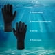 thumbnail image 4 of Guantes de Buceo, 1 Par de Guantes de Natacia de Neopreno Resistentes a la Abrasión A Prueba de Aañazos Para Snorkel Surf Natación Pesca Negro, 4 of 7