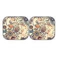 thumbnail image 7 of Balery 2 Piece Floral With Birds And Fantasy Flowers Car Windshield Sun Shade|Foldable Front Windshield Shade for Car Front Window for Most Sedans SUV Truck-Medium, 7 of 7