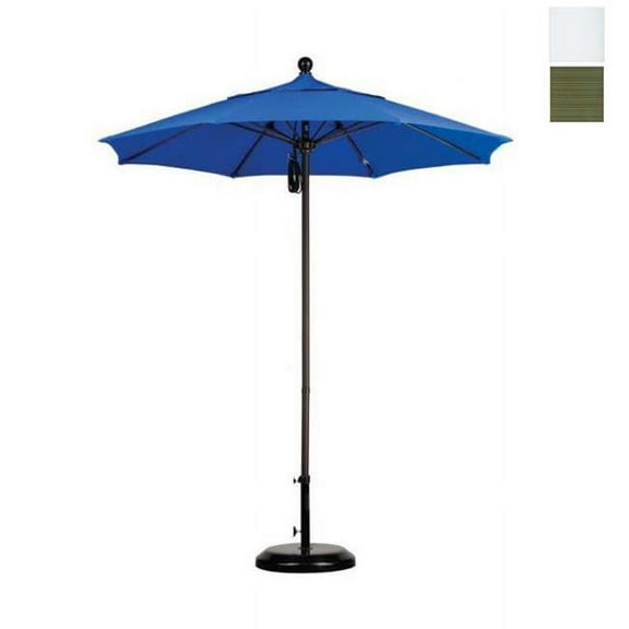 California Umbrella Venture Series Patio Market Umbrella in Olefin with Aluminum Pole Fiberglass Ribs