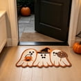 thumbnail image 6 of Yhmxh Halloween Ghost Boo Shaped Bathroom Rugs, 15.75×23.62 Inch Cute Spooky Ghost Bath Mat, Non‑Slip Absorbent Decorative Rug for Front Door Entryway Indoor Outdoor Halloween Home Decor, 6 of 6