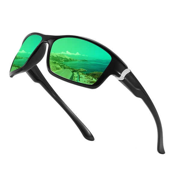 Sports Sunglasses Polarized Cycling Eyewear Wraparound Frame Colorful Mirror Lens UV400 Fishing Driving Goggles Men Women Glasses