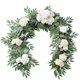 thumbnail image 2 of Fiudx Guirnalda Decorativa de Rosas Artificiales de 170 Cm de Largo con Hojas Verdes Vibrantes, Perfecta para El Hogar, La Oficina, Bodas y Fiestas. Ligera, Suave y Versátil., 2 of 5