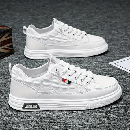 

ZNGYXN Lightweight & Comfortable Men‘s PU Leather Sneakers - Non-Slip Grip Versatile for All Seasons Perfect for Casual & Outdoor Activities