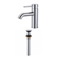 thumbnail image 1 of American Imaginations AI-33706 1 Hole CUPC Approved Lead Free Brass Faucet Set In Chrome Color - Overflow Drain Incl., 1 of 9