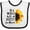 White and Black, variant on Inktastic Summer in a World Full of Roses Be a Sunflower Boys or Girls Baby Bib