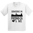 thumbnail image 3 of Inktastic Fresno California Someone Loves Me Skyline Youth T-Shirt, 3 of 5