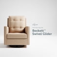 thumbnail image 4 of Storkcraft Beckett Nursery Upholstered Swivel Glider, Latte, 4 of 11