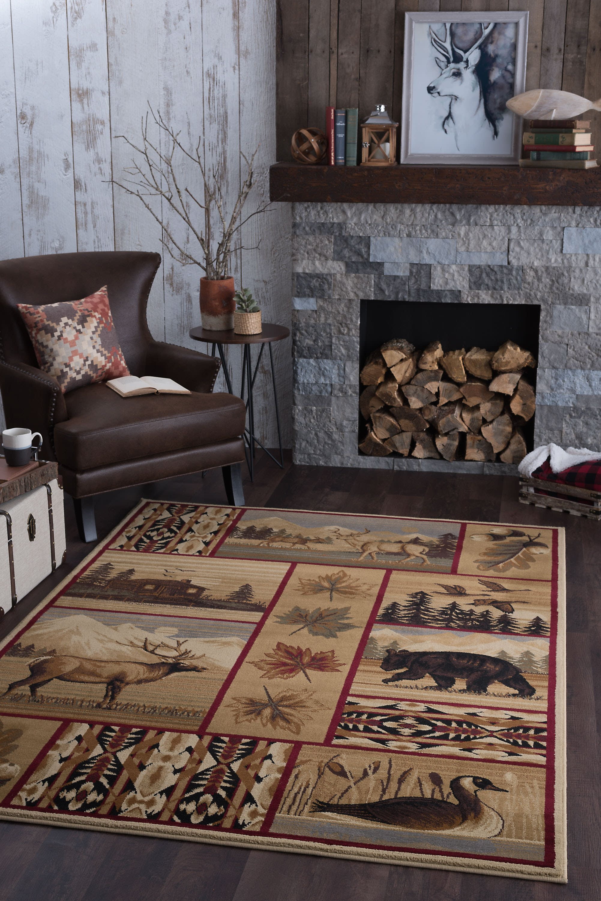 Bliss Rugs Salem Novelty Indoor Area Rug