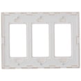 thumbnail image 3 of Placa de pared Leviton 80311-SW Decora Plus de 3 elementos sin tornillos, color blanco, 3 of 3