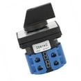 thumbnail image 2 of 220V 20A 3 Position Rotary Select Power Switch Changeover Switch (Blue), 2 of 6