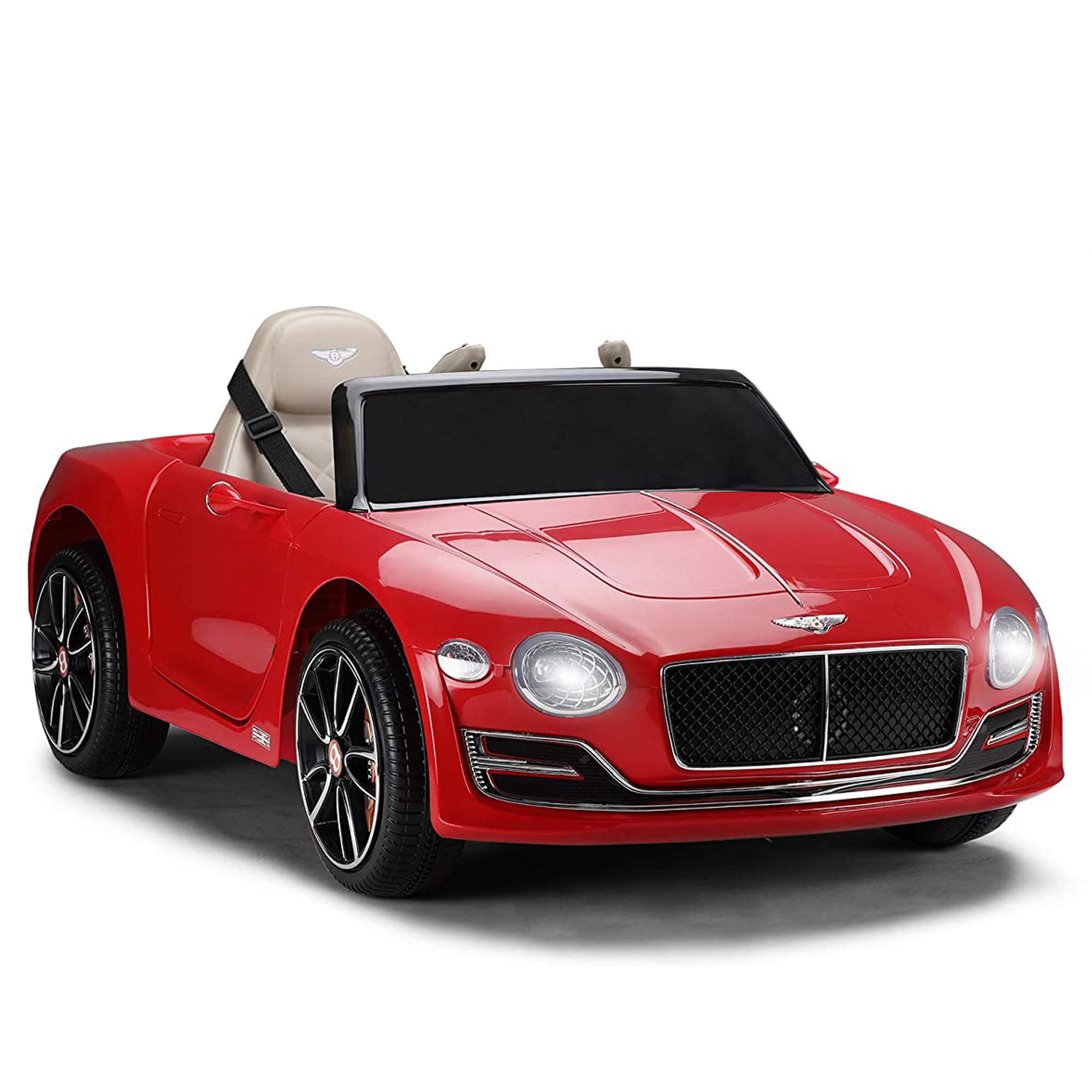 Red 12V Electric Kids Ride On Car Truck Toy Remote Control LED Music For Bentley 