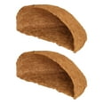 thumbnail image 1 of Redempat 2piece Biodegradable Coconut Stamens Mat For Comfortable Homes Very Suitable For Hanging Baskets half round 14 inches, 1 of 6