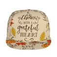 thumbnail image 2 of Balery Baseball Cap Flat Bill Hats for Men Adjustable Size for Running Workouts and Outdoor Activities All Seasons Dad Hat(Thanksgiving With A Grateful Heart ), 2 of 9