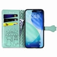 thumbnail image 4 of Funda Cartera FOXDOCK para iPhone Air , Flip PU con Relieve de Gatos y Perros, Tarjetero y Soporte, 4 of 6