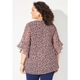 thumbnail image 3 of Catherines Women's Plus Size Petite Juliette Bell-Sleeve Blouse, 3 of 6