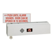 SDC 1511TNAKV Tandem ExitCheck Delayed Egress EMLock NFPA 101 IBC and IFC Compliant Built in Key Switch Satin Aluminum Clear Anodized
