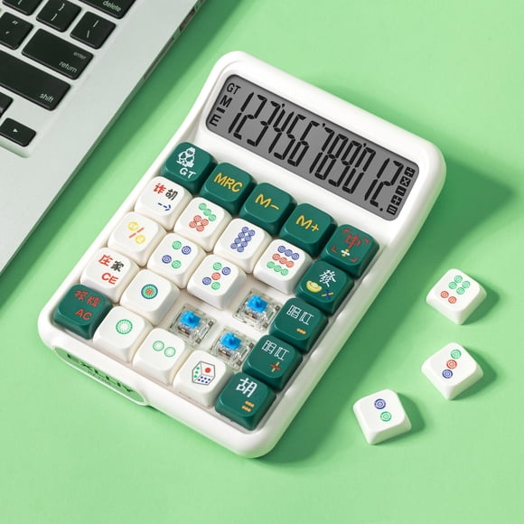 Pantalla LCD de 12 dígitos con interruptor mecánico Calculator Exlliy