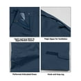 thumbnail image 3 of Little Donkey Andy Women's High Performance Waterproof Rain Pants Lightweight Breathable Golf Hiking Pants Navy Blue XL, 3 of 6