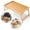Natural, variant on Dustsred Bed Tray Table with Folding Legs Bamboo Kitchen Serving Trays Laptop Desk Plate Tables for Sofa, Eating, Working (Natural)